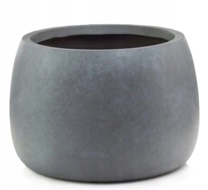 Doniczka ceramiczna misa dekoracyjna struktura betonu szara 33 cm