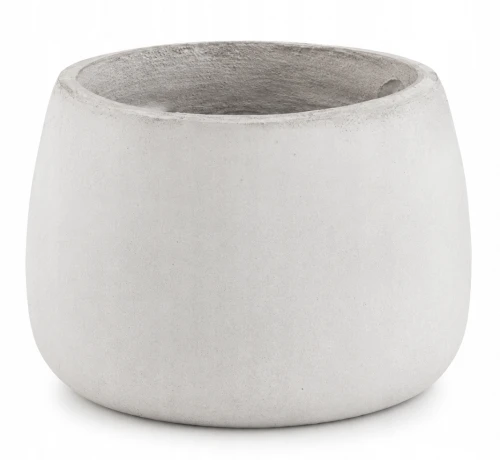 Doniczka ceramiczna misa dekoracyjna struktura betonu beżowa 47 cm