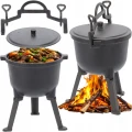 Kociołek żeliwny myśliwski na ognisko grill pieczonki 5L