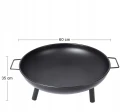 Palenisko ogrodowe metalowe do ogniska grilla i kociołka 58 cm