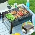 Grill węglowy składany turystyczny stalowy składany 49cm