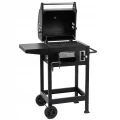 Grill węglowy ogrodowy ruszt żeliwny regulowany termometr przenośny 86cm