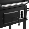 Grill węglowy ogrodowy ruszt żeliwny regulowany termometr przenośny 86cm