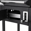 Grill węglowy ogrodowy ruszt żeliwny regulowany termometr przenośny 86cm