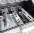 Grill gazowy ogrodowy 4 palniki ruszt żeliwny 2,7kW 118cm