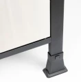 Grill gazowy ogrodowy 4 palniki ruszt żeliwny 2,7kW 118cm