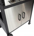 Grill gazowy ogrodowy 4 palniki ruszt żeliwny 2,7kW 118cm