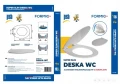 Deska sedesowa do WC wolnoopadająca duroplast Super Slim biała 37x45,5cm