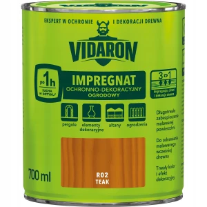 Vidaron Impregnat ochronno-dekoracyjny ogrodowy do drewna Teak 0,7L