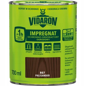 Vidaron Impregnat ochronno-dekoracyjny ogrodowy do drewna Palisander 0,7L