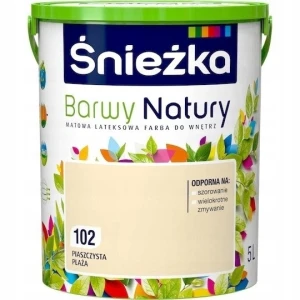 Śnieżka Barwy Natury lateksowa farba do wnętrz Piaszczysta Plaża 5L