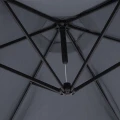 Parasol ogrodowy boczny na stelażu komfortowy cień grafitowy 300cm