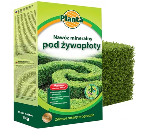 Nawóz mineralny do żywopłotów 1kg Zdrowy i gęsty żywopłot