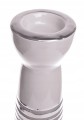 Świecznik szklany srebrny glamour na tealight 36x9,5