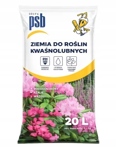 Ziemia do roślin kwaśnolubnych rododendrony azalie wrzosy borówki 20l