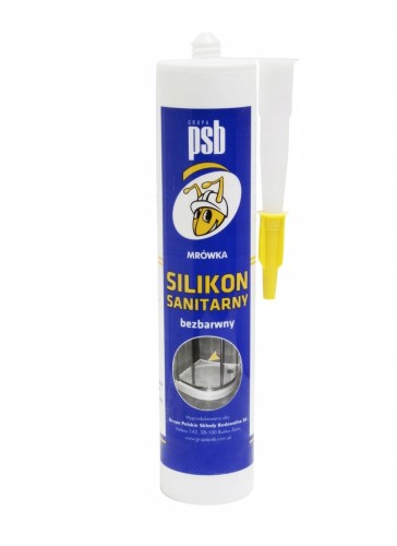 Silikon sanitarny bezbarwny 300 ml PSB
