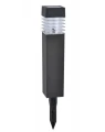Lampa solarna wbijana ogrodowa zimny biały czarna 39cm 1szt