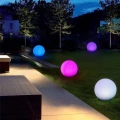 Lampa solarna wbijana naziemna kula RGB 20 cm 1szt