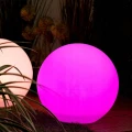 Lampa solarna wbijana naziemna kula RGB 30 cm 1szt
