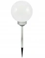 Lampka solarna ogrodowa wbijana kula RGB srebrna 68cm 1szt
