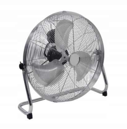 Cyrkulator powietrza podłogowy wentylator chrom 45cm 100W