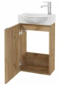Szafka łazienkowa z umywalką 60x40 cm wisząca dąb craft Parma