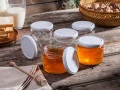 Słoiki szklane na przetwory z zakrętkami 330ml 6 sztuk