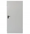 Drzwi stalowe zewnętrzne techniczne z ościeżnicą uniwersalne szare 80x200cm