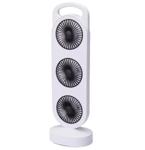 Wentylator biurkowy cyrkulator przenośny USB biały 36,5cm