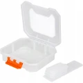 Organizer plastikowy z przegródkami pojemnik transparentny 16,5x18cm