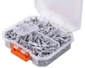 Organizer plastikowy z przegródkami pojemnik transparentny 16,5x18cm