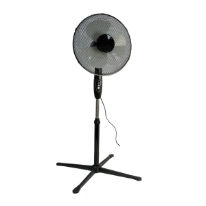 Wentylator stojący podłogowy czarny z oscylacją 40W 40x118cm