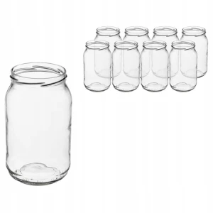 Słoiki szklane na przetwory duże 900ml 8 sztuk