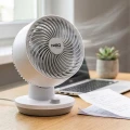 Wentylator mini biurkowy cyrkulator przenośny biały 45W