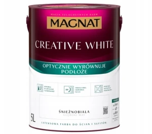 Magnat Creative White Farba lateksowa ścienna Śnieżnobiała 5L