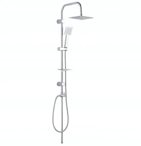 Kolumna natryskowa deszczownica z słuchawką natynkowa chrom 100cm Drop