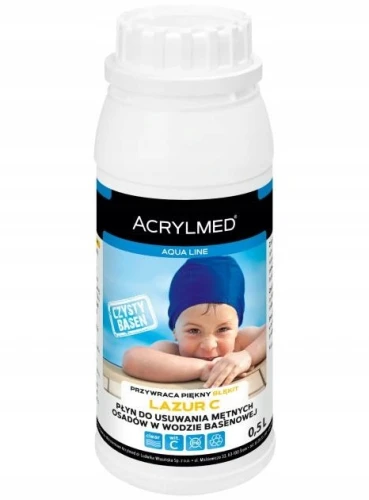 Acrylmed Lazur C preparat do klarowania wody basenowej 0,5L