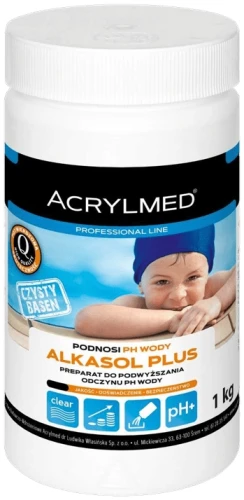Acrylmed Alkasol Plus regulator podwyższający pH wody basenowej 1kg