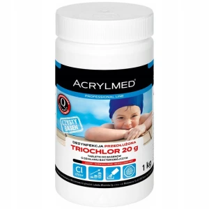 Acrylmed Triochlor Tabletki chlorowe 20 g do basenu 1kg