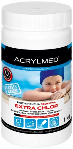 Acrylmed Extra Chlor granulat chlorowy do basenu 1kg