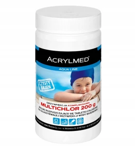 Acrylmed Multichlor wielofunkcyjne tabletki do basenu 20 g chlorowe 0,4kg