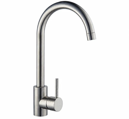Bateria kuchenna zlewozmywakowa stojąca z obrotową wylewką inox