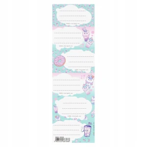 Starpak Naklejki na zeszyt Bubble Tea pastelowe 6szt