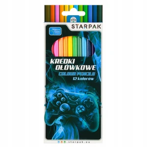 Starpak Kredki ołówkowe Pad do gry 12 kolorów