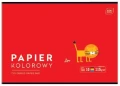 Papier kolorowy jednostronnie barwiony blok szkolny A4 10 kolorów