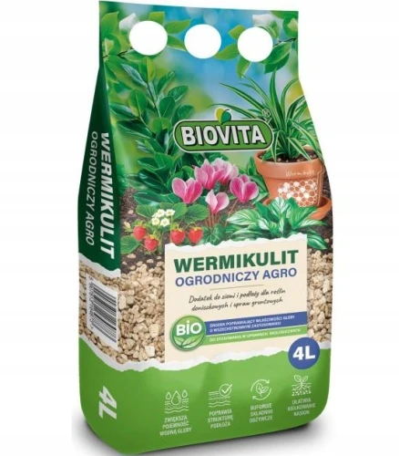 Biovita Wermikulit ogrodniczy naturalny drobny 1-5mm 4L