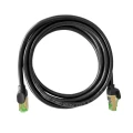 Kabel sieciowy patchcord S/FTP 8.1 RJ45 / RJ45 czarny 2m