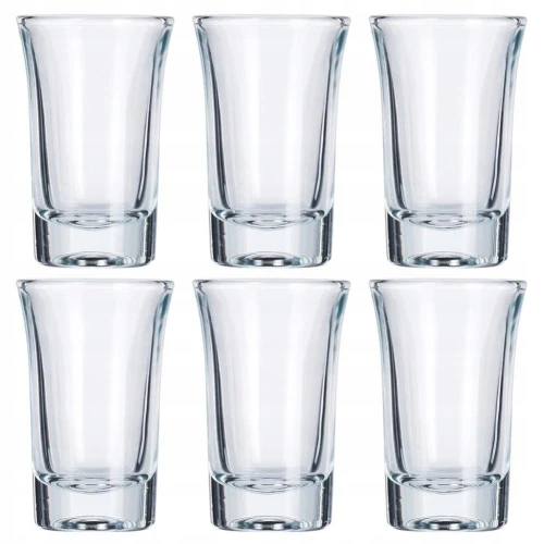 Kieliszki szklane do wódki nalewki 40ml 6 sztuk