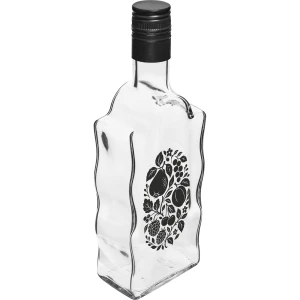 Butelka szklana Klasztorna z nadrukiem Owoce z zakrętką 500ml 1szt