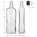 Butelka szklana Szafirowa z zakrętką na nalewkę transparentna 700ml 1szt